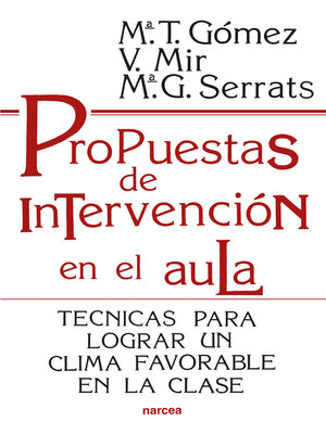 cover image of Propuestas de intervención en el aula
